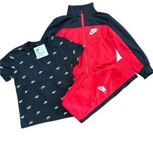 Nike Red and Black 3-Piece Set